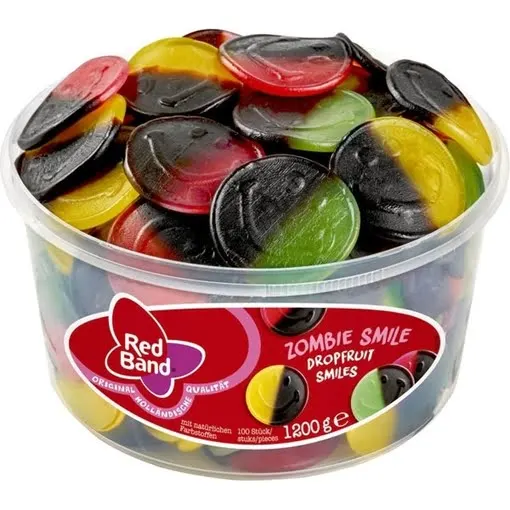 Red Band Zombie Smilie 100stk